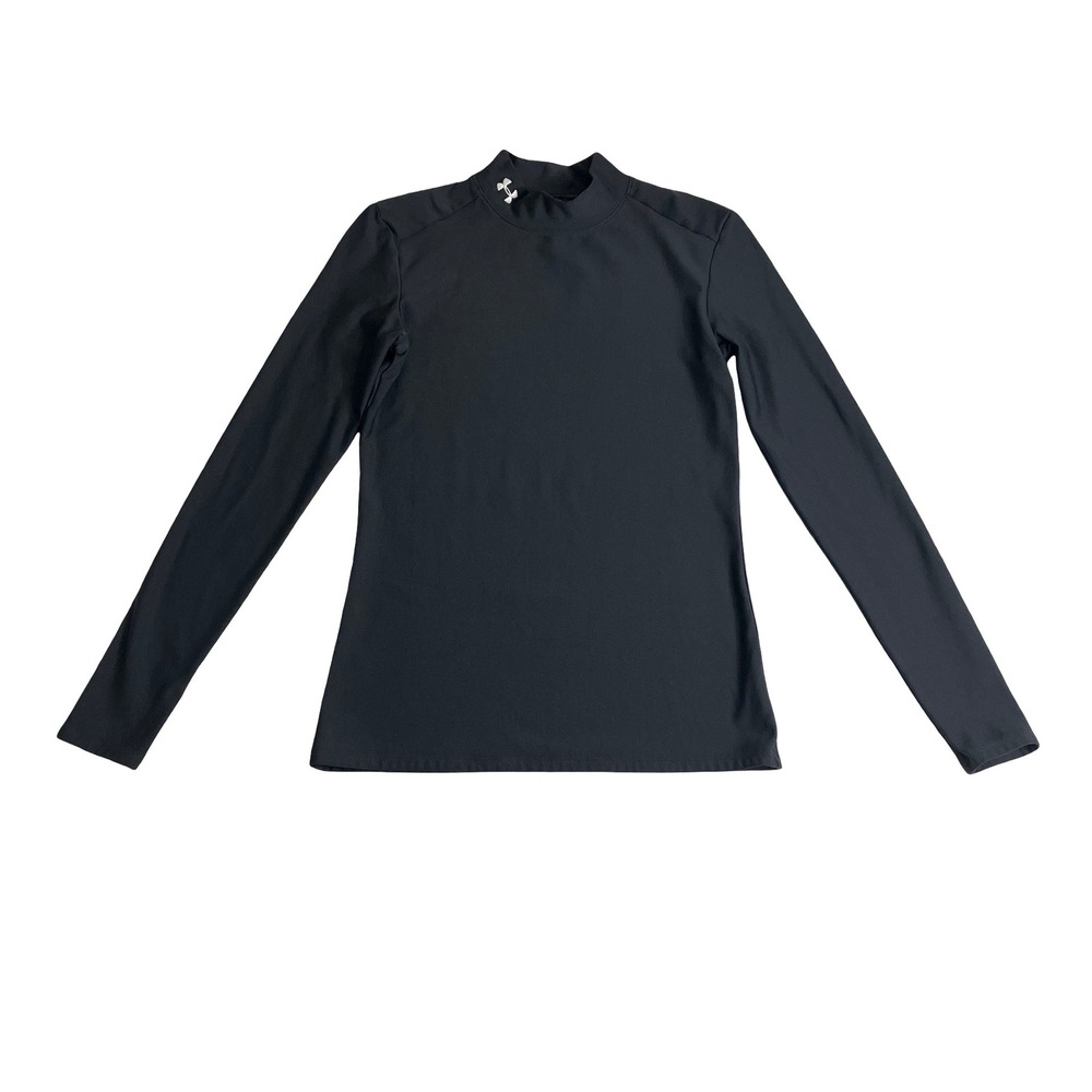 Under Armour ColdGear Gameday Compression Mock Top Womens‎ M Black Long Sleeve